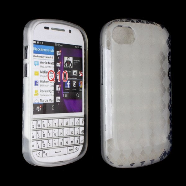 Wholesale Blackberry Q10 TPU Gel Case (Clear)